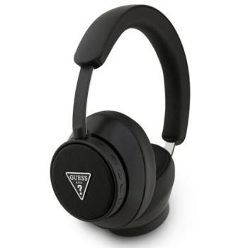 GUESS SAFFIANO TRIANGLE LOGO bluetooth fejhallgató SZTEREO (v5.4, mikrofon, zajszűrő) FEKETE kép