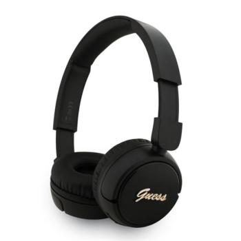 GUESS SCRIPT METAL LOGO bluetooth fejhallgató SZTEREO (v5.3, mikrofon, IPX4 vízálló) FEKETE kép