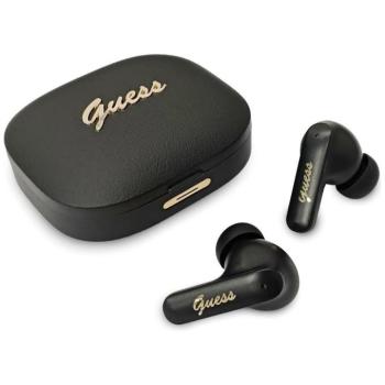 Guess Script Metal Logo vezeték nélküli bluetooth fülhallgató, fekete kép