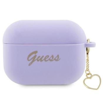 Guess Silicone Charm Heart Apple AirPods Pro 2 tok , lila kép
