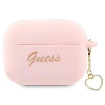 Guess Silicone Charm Heart Apple AirPods Pro 2 tok , rózsaszín kép