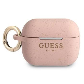 Guess Silicone Glitter Apple AirPods Pro tok, rózsaszín kép