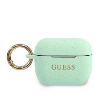 Guess Silicone Glitter Apple AirPods Pro tok, zöld kép