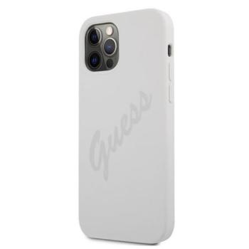Guess Silicone Vintage Apple iPhone 12 Pro Max hátlap tok, fehér kép