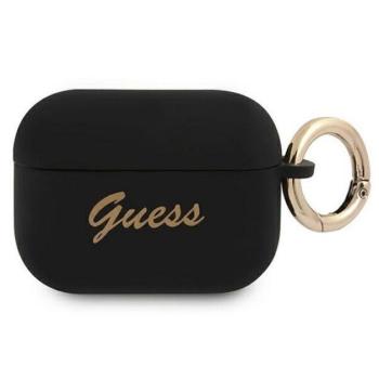Guess Silicone Vintage Script Apple AirPods Pro tok, fekete kép