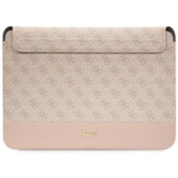 Guess Sleeve 4G Stripe Metal Logo, GUCS14PS4SGP 14&quot; laptop tok, rózsaszín kép