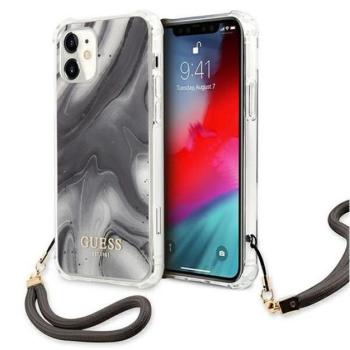 Guess TPU Marble Apple iPhone 12 mini hátlap tok, szürke kép