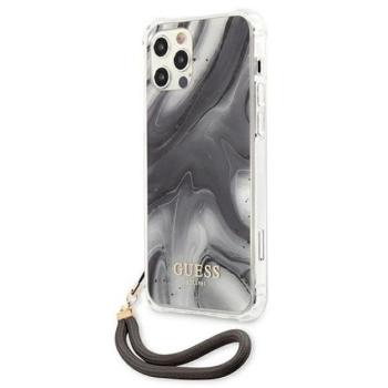 Guess TPU Marble Apple iPhone 12 Pro Max hátlap tok, szürke kép