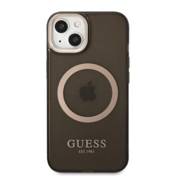 Guess Translucent MagSafe Apple iPhone 13 hátlap tok, fekete kép