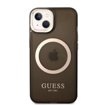 Guess Translucent MagSafe Apple iPhone 14 Plus hátlap tok, fekete kép