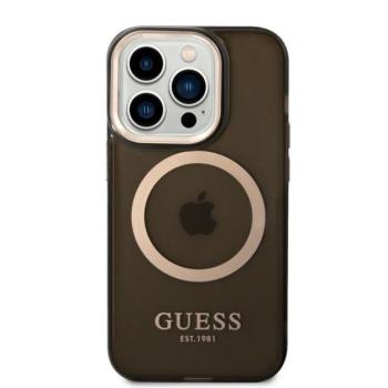 Guess Translucent MagSafe Apple iPhone 14 Pro hátlap tok, fekete kép