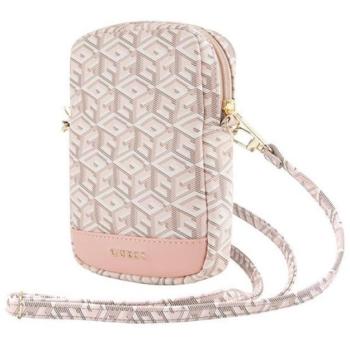 Guess Zip GCube Bottom Stripe GUWBZPGCSPGP kis táska, rózsaszín kép