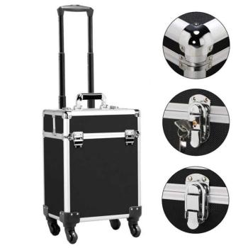 Gurulós smink bőrönd, zárható kép