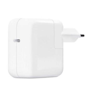 Hálózati töltő adapter, 30W, USB Type-C aljzat, gyorstöltés, PD, MY1W2ZM/A utódja, Apple, fehér, gyári kép