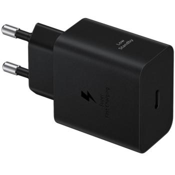 Hálózati töltő adapter, 45W, USB Type-C aljzat, PD, PDO / PPS, gyorstöltés, Samsung, fekete, gyári kép