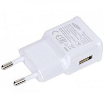 Hálózati töltő adapter, 5V / 1550mA, USB aljzat, Samsung, fehér, gyári kép