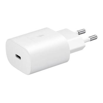 Hálózati töltő adapter, 5V / 3000mA, USB Type-C aljzat, PD, gyorstöltés, Samsung, fehér, gyári kép