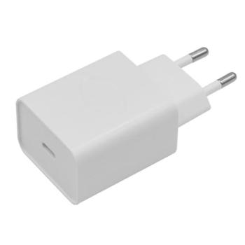 Hálózati töltő Type-C aljzat (20W, gyorstöltés támogatás, MU7V2ZM/A utódja, MHJE3ZM/A kompatibilis) FEHÉR Apple iPhone 7 4.7, Apple iPhone 7 Plus 5.5, Asus Zenfone 3 5.5 (ZE552KL), Honor 8, kép