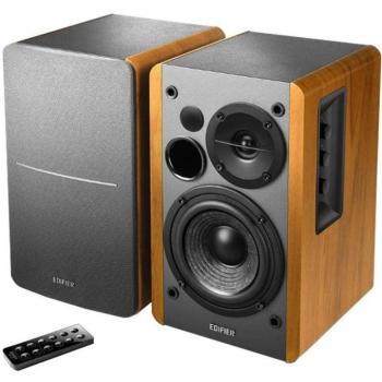 Hangszóró szett, 2.0, 2 x 21W, Bluetooth, Optikai kimenet, Koaxiális csatlakozó, Line in, Edifier Airpulse R1280DB, barna kép