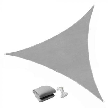 Háromszög alakú napvitorla, 3,6 méter, szürke kép