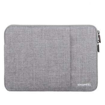 HAWEEL tok álló, textil (ütésálló belső réteg, cipzáras, univerzális, légáteresztő, 15&quot; méret) SZÜRKE Univerzális kép