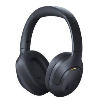HAYLOU S35 bluetooth fejhallgató SZTEREO (v5.2, mikrofon, aktív zajszűrő, összehajtható + 3.5mm jack kábel) FEKETE Samsung Galaxy A34 5G (SM-A346), Honor Pad X9 , Samsung Galaxy Tab S6 Lite 10. kép