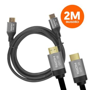 HDMI-HDMI kábel (v2.1 | 8K | 2 m) - fekete kép