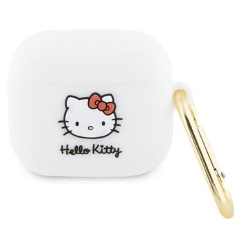 Hello Kitty HKA33DKHSH Airpods 3 tok fehér szilikon 3D Kitty fej 3D Kitty fej kép