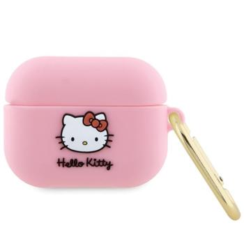Hello Kitty HKAP3DKHSP Airpods Pro tok rózsaszín szilikon 3D Kitty Head 3D Kitty fej kép