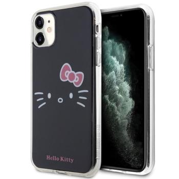 Hello Kitty HKHCN61HKHLK iPhone 11 6.1&quot; fekete keménytok IML Kitty Face kép