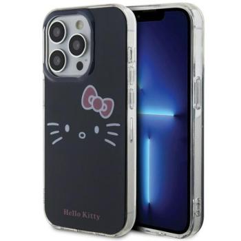 Hello Kitty HKHCP14LHKHLK iPhone 14 Pro 6.1&quot; fekete keménytok IML Kitty arc kép
