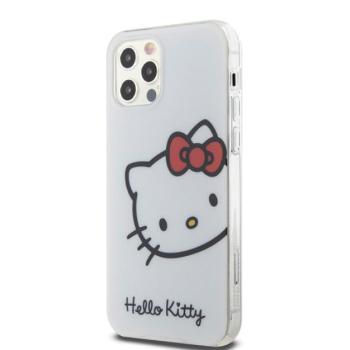 Hello Kitty IML Head Logo Apple iPhone 12/12 Pro hátlap tok, fehér kép