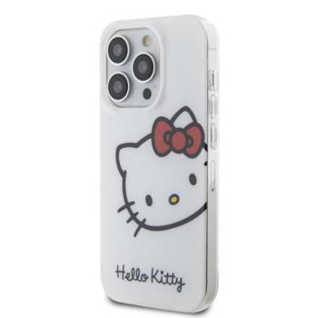 Hello Kitty IML Head Logo Apple iPhone 15 Pro Max hátlap tok, fehér kép