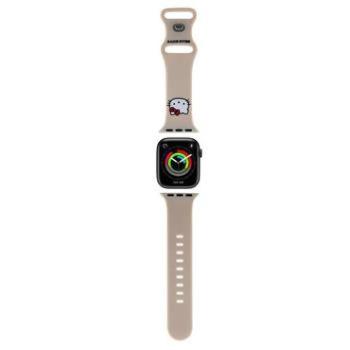 Hello Kitty Liquid Silicone Kitty Head Logo Apple watch szíj, 38/40mm, bézs kép