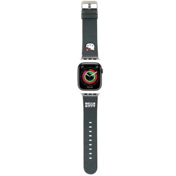 Hello Kitty óraszíj HKAWMPGKKHK Apple Watch 38/40/41mm fekete szíj Kitty Head Kitty Head kép