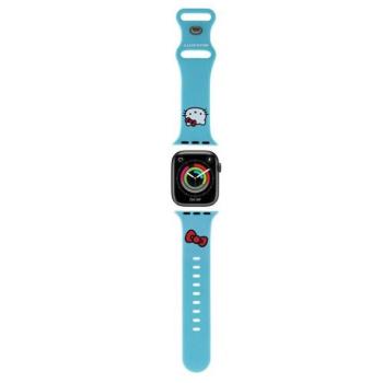 Hello Kitty óraszíj HKAWMSCHBLB Apple Watch 38/40/41mm kék szíj Szilikon Kitty Head kép