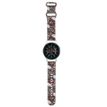 Hello Kitty óraszíj univerzális HKUWLSDGPTP Szilikon címkék Graffiti rózsaszín szíj 22mm kép
