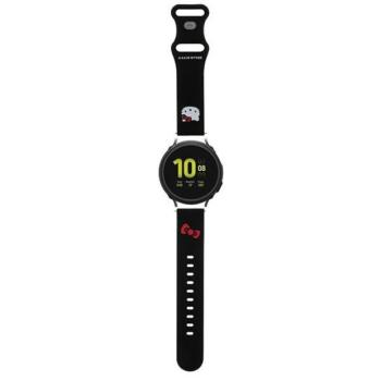 Hello Kitty óraszíj univerzális HKUWMSCHBLK Szilikon Kitty fej fekete 20mm kép