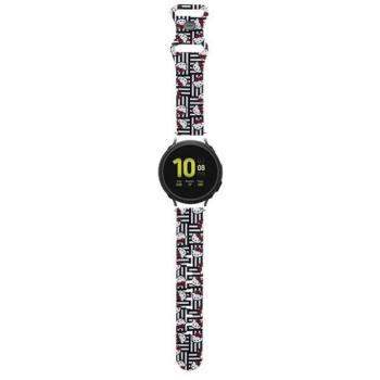 Hello Kitty óraszíj univerzális HKUWMSDIESK Szilikon fejek és csíkok fekete pánt 20mm kép
