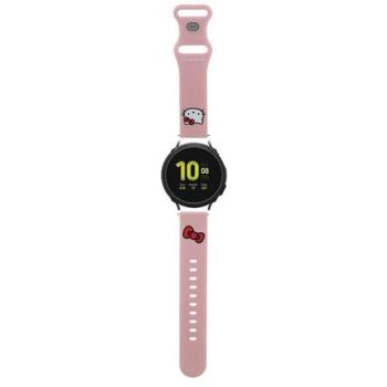 Hello Kitty szíj univerzális HKUWMSCHBLP Szilikon Kitty Head rózsaszín pánt 20mm kép