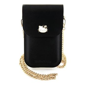 Hello Kitty táska HKOWBPGHDLMK fekete bőr fém logós kép