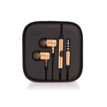 HF Stereo fülhallgató gold box metal MI kép