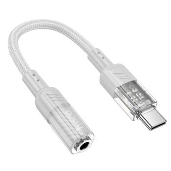 HOCO adapter átlátszó Type-C 3,5mm Spirit LS37 szürke kép