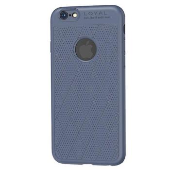 HOCO ADMIRE szilikon telefonvédő (ultravékony, 0.8 mm, lyukacsos, rombusz minta, logó kivágás) KÉK Apple iPhone 6S Plus 5.5, Apple iPhone 6 Plus 5.5 kép