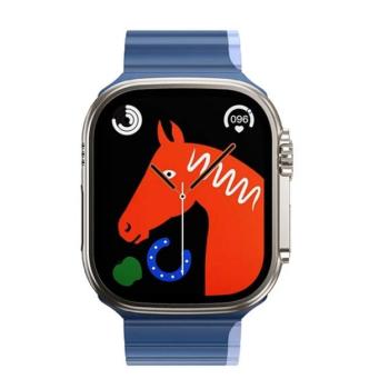 HOCO AS102 pótszíj (egyedi méret, szilikon, 3D, mágneses) SÖTÉTKÉK/VILÁGOSKÉK Apple Watch Series 9 41mm, Watch Series 8 41mm, Watch Series 7 41mm kép