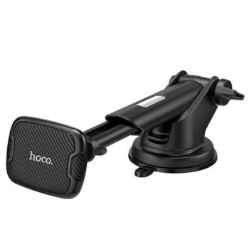 HOCO CA67 autós tartó (tapadókorongos, műszerfalra, szélvédőre, 360°-ban forgatható, mágneses) FEKETE CAT S60, Apple iPhone 7 4.7, Apple iPhone 7 Plus 5.5, Evolveo Strongphone Q5, Blackberry kép