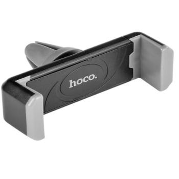 HOCO CPH01 autós tartó (szellőzőre, 360°-ban forgatható, 5.5&quot; méret) FEKETE Sony Xperia XZ (F8331), Google Pixel XL, Asus Zenfone 3 Max (ZC520TL), Samsung Galaxy A3 (2017) SM-A320F, Samsun kép