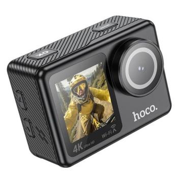 Hoco DV101 sportkamera/akciókamera két digitális kijelzővel, 1,3coll + 2coll, fekete (4K/30fps) kép