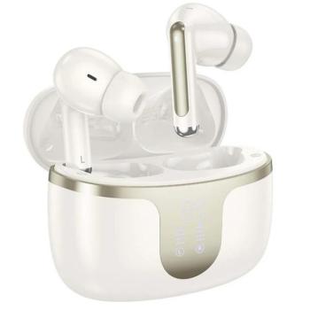 HOCO EQ10 bluetooth fülhallgató SZTEREO (v5.3, TWS, mikrofon, LED kijelző + töltőtok) FEHÉR kép