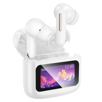 HOCO EQ14 bluetooth fülhallgató SZTEREO (v5.3, TWS, mikrofon, zajszűrő, érintőkijelző + töltőtok) FEHÉR kép